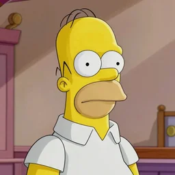 portrait of Homer Simpson, sharp focus, illustration, stunning lighting, realistic character concept, light atmosphere, golden ratio, cinematic lighting, high resolution, insanely detailed and intricate, (Hayao Miyazaki), 8k