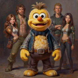 portrait of bob saget, huggy wuggy from poppy playtime video game, fullbody, ultra high detailed, oil painting, greg rutkowski, charlie bowater, yuumei, yanjun cheng, unreal 5, daz, hyperrealistic, octane render, rpg portrait, dynamic lighting, fantasy art, beautiful face
