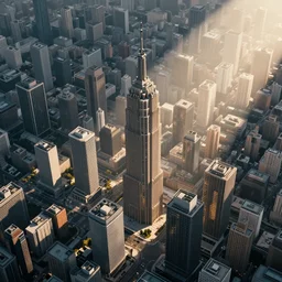 a stunning cityscape by anton fadeev and eric lafforgue, isometric