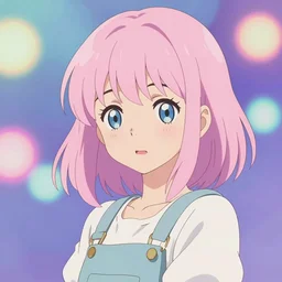 lofi anime girl, fine details portrait, bokeh., pastel, vaporwave colors, illustration, sharp high quality anime illustration in style of ghibli, ilya kuvshinov
