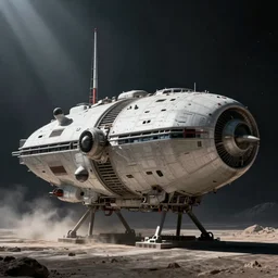 space frigate, bulky, industrial, the expanse, photorealistic, concept art