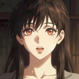 anime girl with mouths instead of eyes