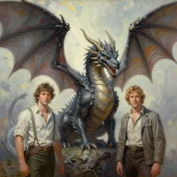 painting of a dragon, soft lighting, high fantasy, retro 8 0 s, realistic illustration, art by peter elson and greg rutkowski and thomas kinkade,