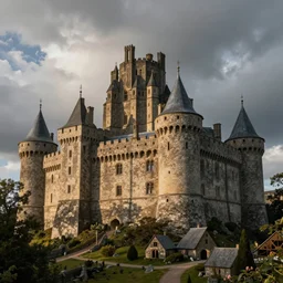 medieval castle, by george biddle