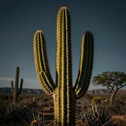 die cut of a cactus