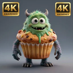 a film still of a horror movie featuring a muffin monster, spooky, 3 d render, award - winning, eerie, 4 k, blender, trending on unreal engine