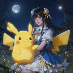 a girl from final fantasy live action, cosplaying as jigglypuff, evocative, mystical night, very very very very detailed, award winning, masterpiece digital painting by greg rutkowski, alex grey, artstation, 4 k wallpaper