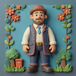 folk art, lowbrow, matte painting, 3 - d highly detailed, in the style of leonard knight,