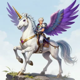 phoenix unicorn dirk fantasy art