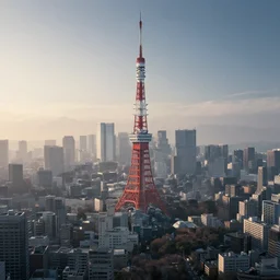 nuclear winter, tokyo city, near future, fantasy, sci - fi, hyper realistic, serene, morning.