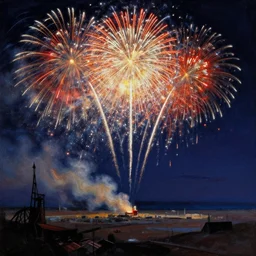 fireworks over mos eisley painting by ralph mcquarrie
