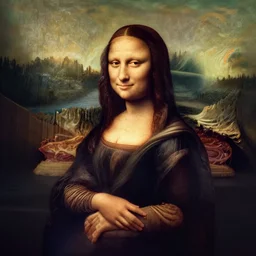mona lisa made out of meat