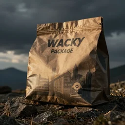 closeup of Wacky Package's latest series