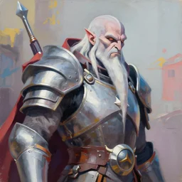 greg manchess portrait painting of armored saruman as overwatch character, medium shot, asymmetrical, profile picture, organic painting, sunny day, matte painting, bold shapes, hard edges, street art, trending on artstation, by huang guangjian and gil elvgren and sachin teng