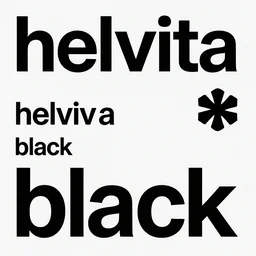 minimalist album cover in the style of 4 ad for a band named helvetica black