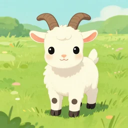 adorable goat art by Lauren Faust