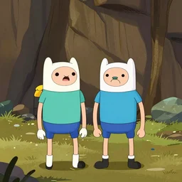 finn and jake from adventure time, still frame cartoon