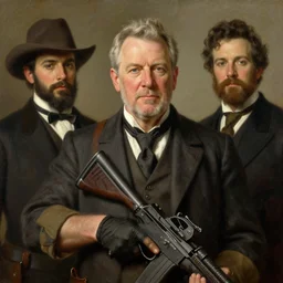 beautiful portrait of Ned Flanders as a Rainbow Six Siege operator by Solomon Joseph Solomon and Richard Schmid and Jeremy Lipking::victorian genre painting