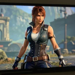 Dana Scully in Mortal Kombat 11, ps5 cinematic screen capture, 4k