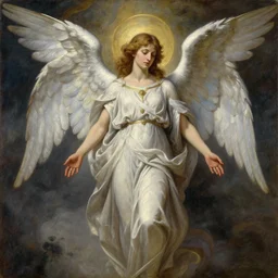 Biblically acurate Angel, oil on canvas, intricate, 8k highly professionally detailed, HDR, CGsociety, in the style of the Brothers Hildebrandt