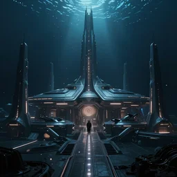 star wars concept art by greg rutkowski, an underwater city, elegant, beautiful dark cinematic ilumination, enigmatic atmosphere, artstation hq.