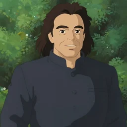 danny devito as an anime character from studio ghibli. beautiful. 4 k.