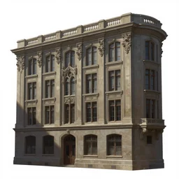 digital painting of a building with lots of windows, a detailed matte painting by jorge jacinto, featured on deviantart, gothic art, matte painting, matte drawing, concept art
