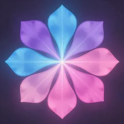 woman, cervix awakening, downward vertical energy rays, void, circle of energy ::5 petals ::0.7 purple ::4 light blue ::3 neon pink ::0.7