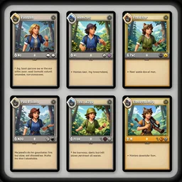 A modular GUI   elements  to create your own custom cards  by GUI, card game, TCG and pinterest