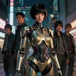 photo portrait of a japanese android from cyber city oedo 8 0 8, future tokyo, film noir, high detail, intricate detail, golden ratio, cinematic lighting, ghost in the shell, night, by sachin teng and sergey kolesov and ruan jia and heng z and wlop. beautiful, scifi, fantasy, hyper detailed, octane render, trending on artstation