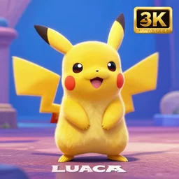 pikachu in the disney animated movie luca, vibrant, colorful, award - winning, 8 k