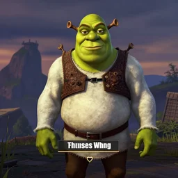 Shrek in gta v loading screen artwork