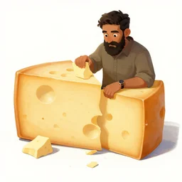 cheese revolution, by wasim kashin, trending on artstation