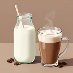 milk and mocha, digital art