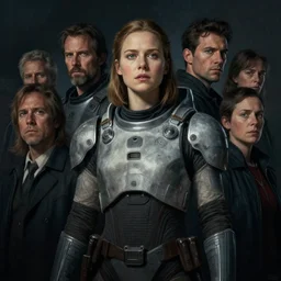 masterpiece medium shot portrait concept art by thomas blackshear, imogen poots as a space templar star flight, matte painting, dramatic, emotional, cinematic moody colors, realistic shaded lighting poster by hsiao ron chen, ilya kuvshinov, magali villeneuve, artgerm, jeremy lipkin and michael garmash and rob rey, christophe vacher