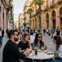 malaga city full of drunk people
