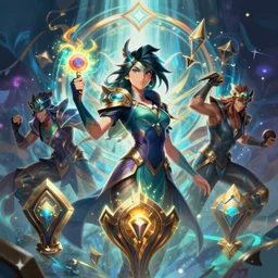 vi league of legends hero champions arcane magic digital painting bioluminance alena aenami artworks in 4 k design by lois van baarle by sung choi by john kirby artgerm and greg rutkowski and magali villeneuve mage fighter assassin