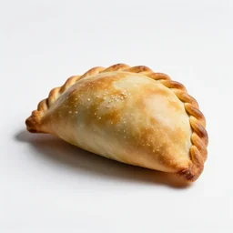 vintage empanada, professional product shot, isolated on a pure white background, centered, entire object in frame, sharp focus, soft studio lighting