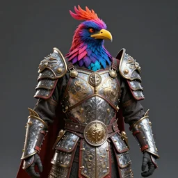 a warrior wearing a bird armor, very coherent, symetrical, cinematic, hyper realistic, high detail, octane render, unreal engine, 8k, vibrance color, colorful