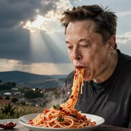 elon musk puking spaghetti