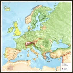 cartographic chart of the bosporus