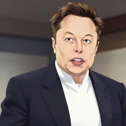 elon musk anime