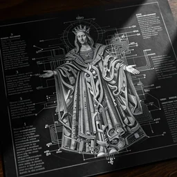 anatomical diagram of god's blueprints, schematic, technical diagram, black paper, exceedingly insanely intricate, davinci, circuits, infographic, blueprint, illuminated manuscript, hand drawn, sketch