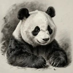 anatomy diagram of a panda, by Leonardo da Vinci, very detailed, historical,