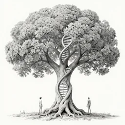 human dna as tree, fantasy. precisionism, intricate environment by elsie driggs, peter blume, greg rutkowski