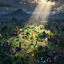 a mmorpg landscape, trending on art station