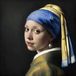 portrait of ariana grande, oil painting by johannes vermeer, 1 7 th century, art, oil on canvas, wet - on - wet technique, beautiful, highly realistic, expressive emotions, intricate textures, illusionistic detail,