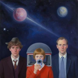 a beautiful space painting by alex grey and wes anderson and spike jonze, trending on artstation