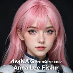 portrait Anime pink haired space cadet girl Anna Lee Fisher anime cute-fine-face, pretty face, realistic shaded Perfect face, fine details. Anime. realistic shaded lighting by Ilya Kuvshinov Giuseppe Dangelico Pino and Michael Garmash and Rob Rey, IAMAG premiere, aaaa achievement collection, elegant freckles, fabulous, daily deviation, annual award winner
