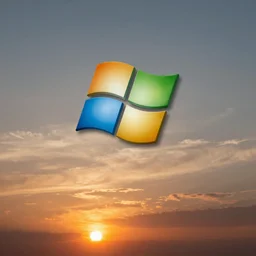 windows xp background during sunset